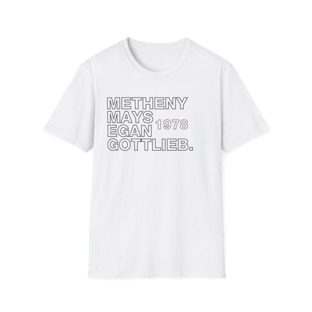 Pat Metheny Group  1978 Line Up T-Shirt, Unisex Graphic Tee